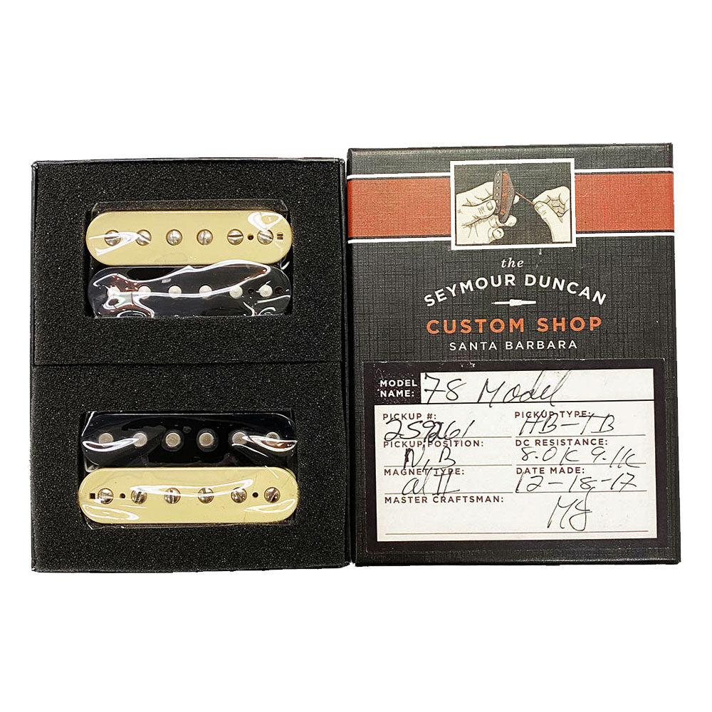 Seymour Duncan Custom Shop ’78 Model HB Humbucker Pickup Set Zebra