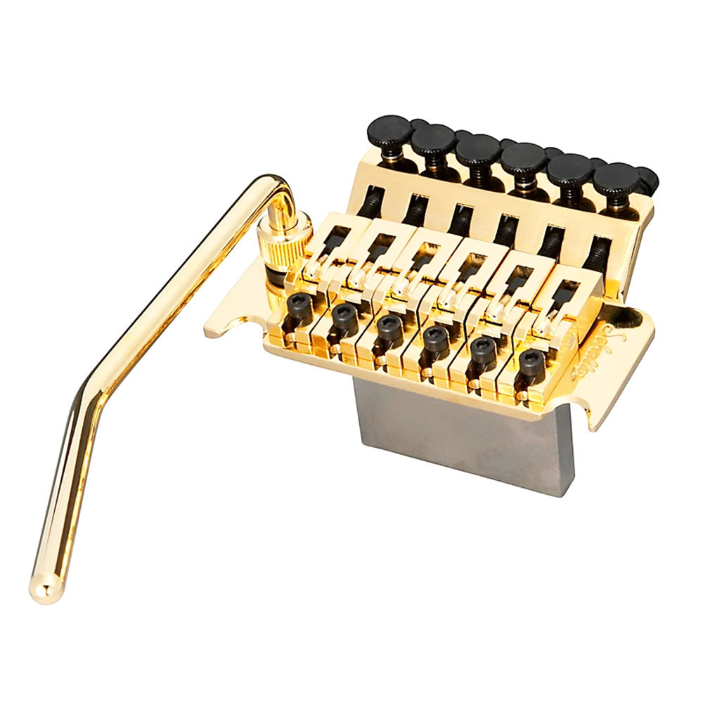 Schaller Lockmeister 6 Tremolo Assembly 37mm Block R2 Nut Gold 1301053 —  Vision Guitar