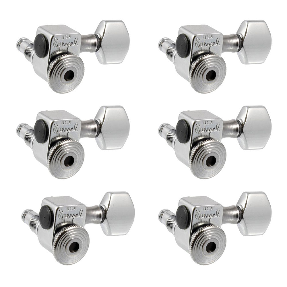 Sperzel 6-in-line Staggered Locking Tuners Chrome TK-7467-010