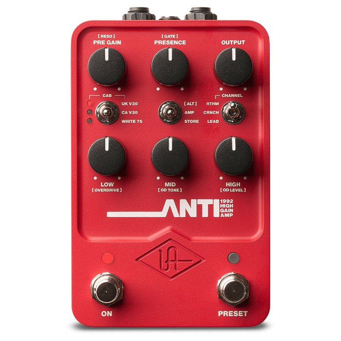 Universal Audio UAFX ANTI 1992 High Gain Amp Pedal