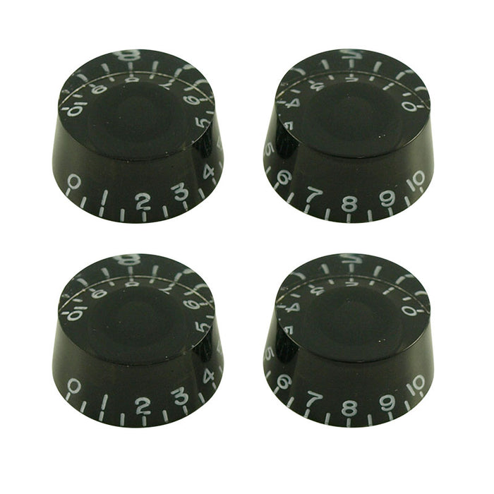 WD Quality Gibson Les Paul USA Spec Speed Knob Set of 4 Black SPKSB