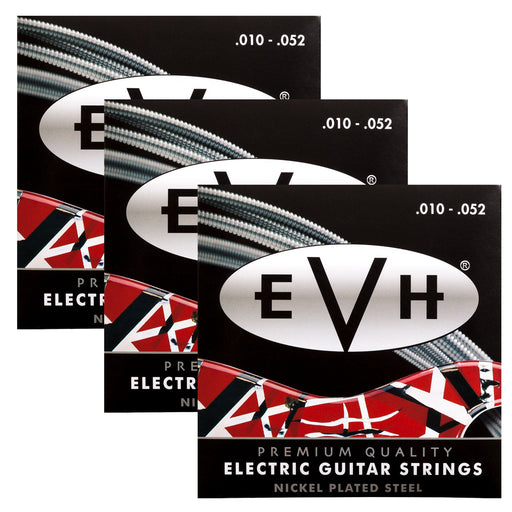 3-Pack! EVH Premium Electric Guitar Strings 10-52 Gauge 0220150052