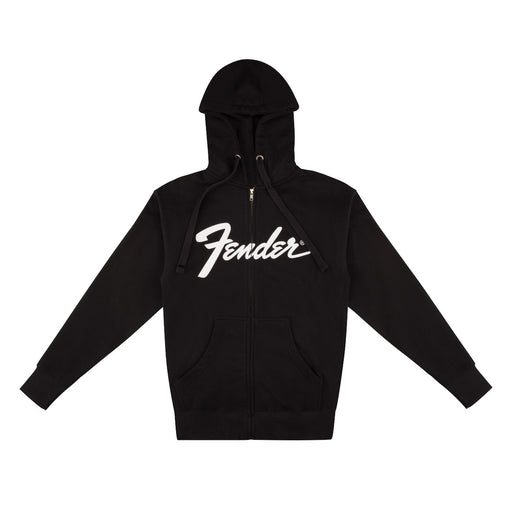 Fender Transition Logo Zip Front Hoodie Black Large 9113200506