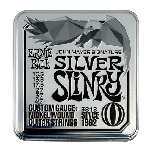 Ernie Ball John Mayer Silver Slinky Signature Electric Guitar Strings 3-pack P03818