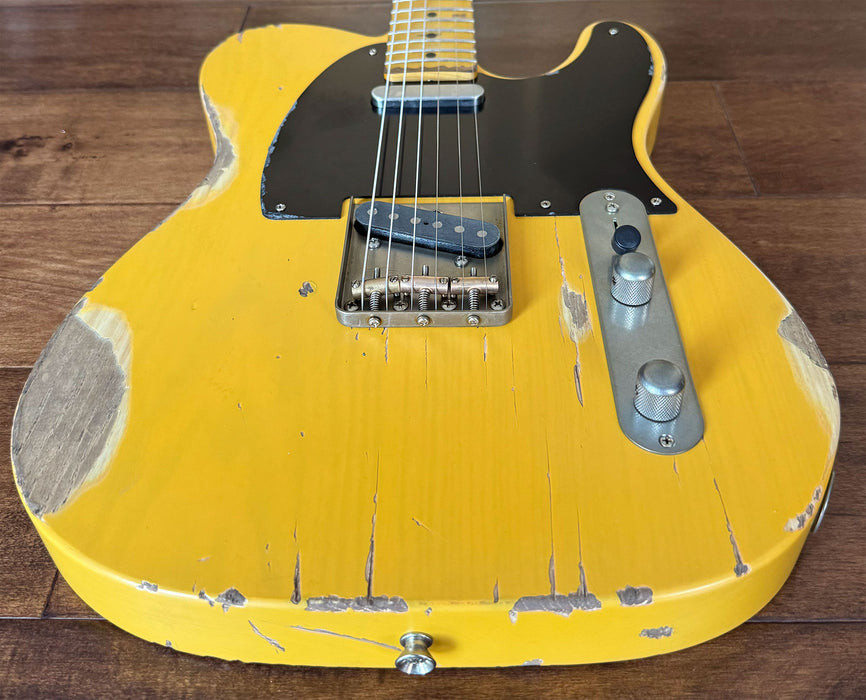 Nash Guitars Model T-52 Aged Butterscotch Blonde Nitro Maple Neck VSN132