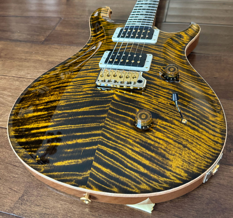 PRS Custom 24 Electric Guitar Yellow Tiger Hybrid Package Pattern Thin 10-Top 0392439