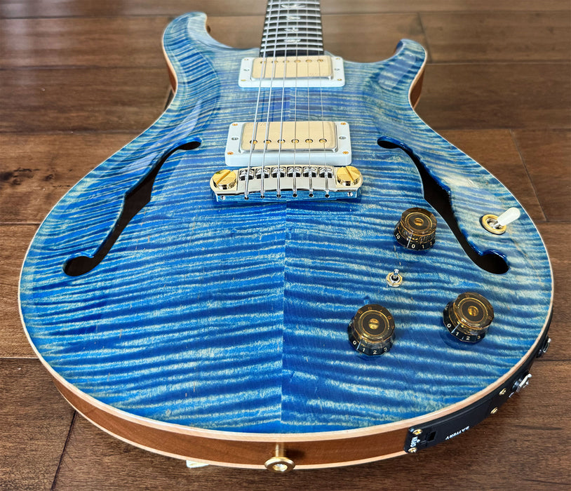 PRS Hollowbody II Piezo Electric Guitar Faded Blue Jean Hybrid 10-Top 0388159