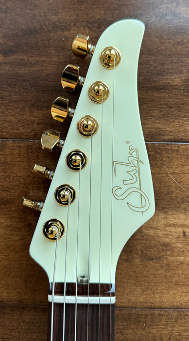 Suhr Mateus Asato Signature Series Classic T White Lollar 510 Tremolo Gold Foils 81364