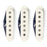 Bare Knuckle Rabea Massaad Signature Triptych Strat Pickup Set Parchment Covers