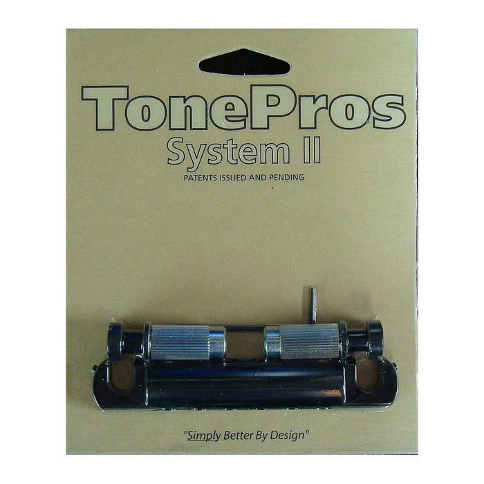 TonePros Standard Locking Stop Tailpiece Black T1ZS-B