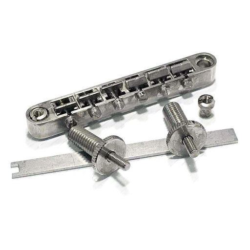 Faber 3031-1-ESW Tone-Lock Bridge EZ Brass Saddles Aged Nickel