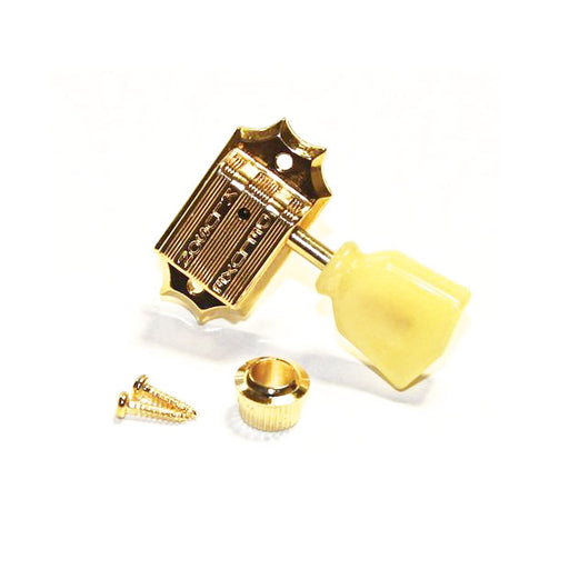 TonePros TPK33-G Gold Kluson Vintage Tuners 3x3 Keystone Buttons