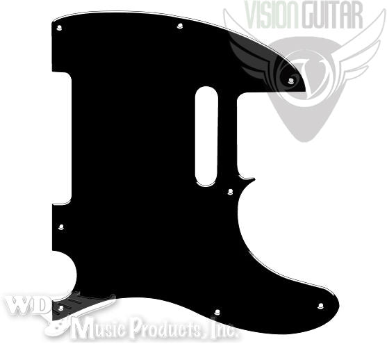 Telecaster Tele 8-Screw Pickguard 3-Ply Black/White/Black