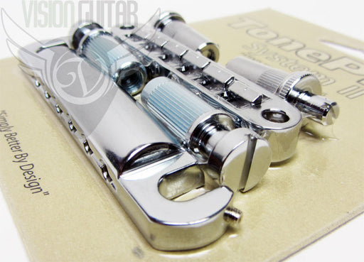 TonePros Nashville METRIC Complete Bridge & Tailpiece Set LPM02-C Chrome