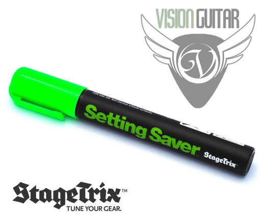 StageTrix SETTING SAVER Non-Permanent PEN Marker For Marking Pedal Settings