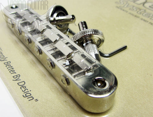 TonePros Pre-Notched TuneOMatic Bridge T3BP-N Nickel