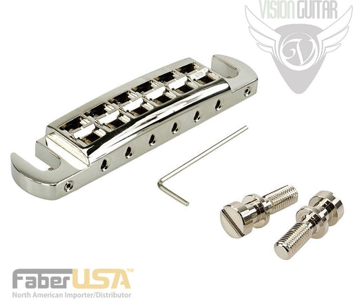 Faber Wraptonate Perfect Intonation Wraparound Bridge - Nickel (3210-Metric)