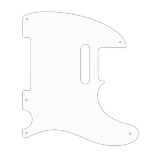 WD USA Tele 5-Screw Quality Pickguard 1-Ply White TE-102