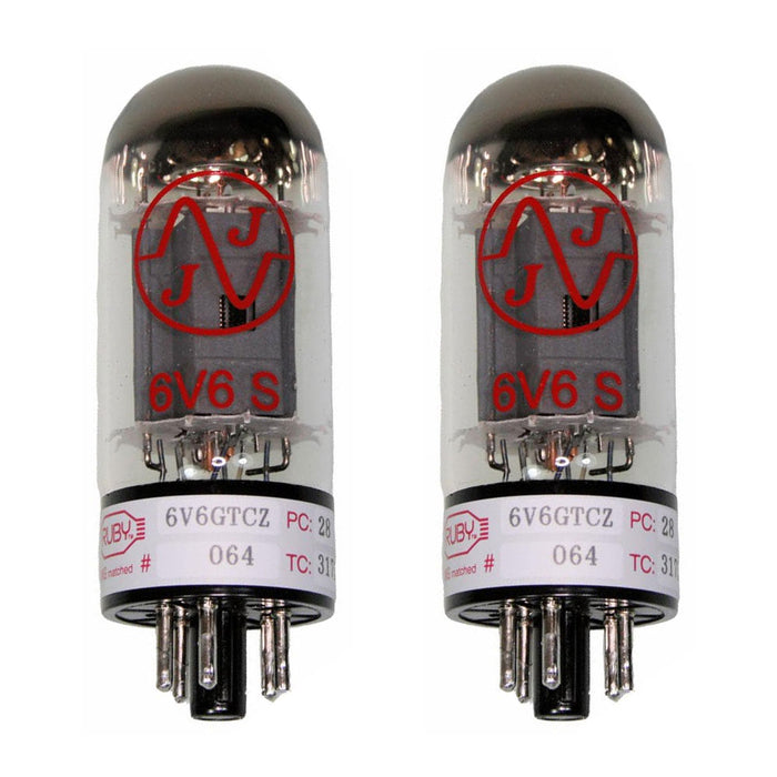 Ruby JJ Matched Duet 6V6 Power Tubes 6V6GTCZ