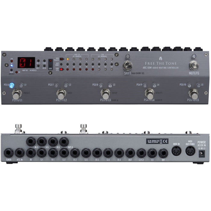 Free The Tone ARC-53M Audio Controller MIDI Switcher | Vision Guitar