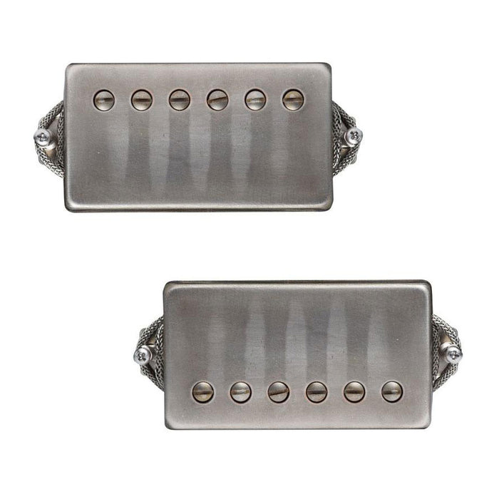Lollar Imperial Low Wind Humbucker Pickup Set Aged Nickel Covers