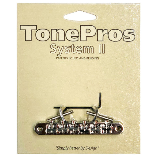 TonePros ABR-1 Tuneomatic Bridge (Notched Saddles) Nickel AVR2P-N