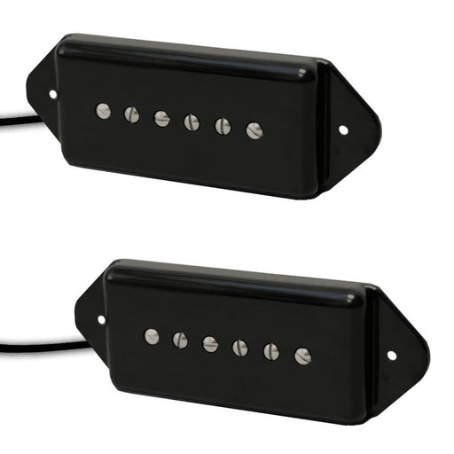 Lindy Fralin P-90 Dogear Pickup Set P90 Black Covers