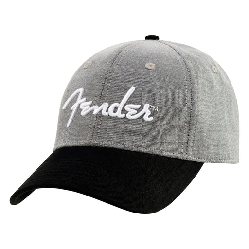 Fender Hipster Dad Hat Gray and Black One Size Fits Most 9190121000