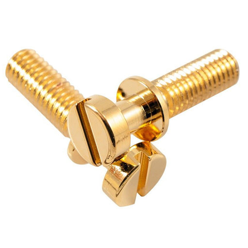 USA Made Kluson 8mm Metric Stop Tailpiece Studs (2) Gold KLP-1099G