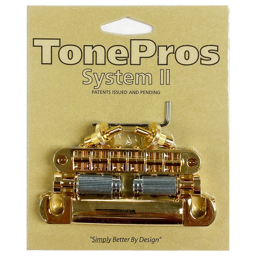 TonePros Nashville Pre-Notched Bridge & Tailpiece Set Gold LPM04-G