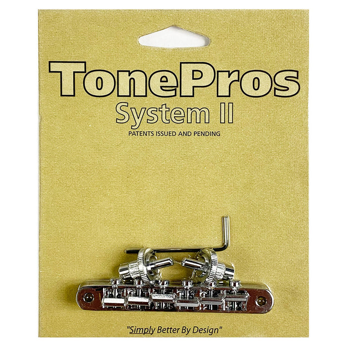 TonePros ABR1 Nashville Replacement Tune-O-Matic Bridge Chrome NVR2-C