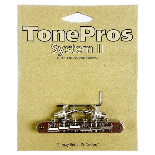 TonePros ABR1 Nashville Replacement Tune-O-Matic Bridge Nickel NVR2-N