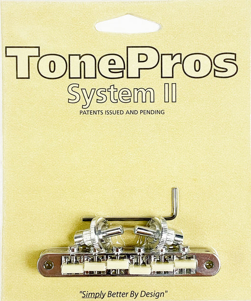 TonePros ABR1 Nashville Bridge Nylon 66 Saddles Nickel NVR2G-N