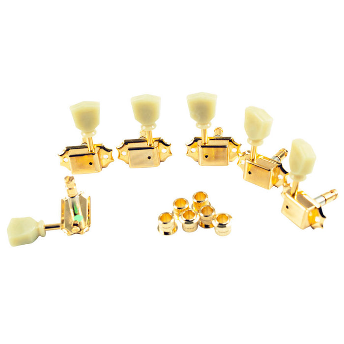 Gotoh Vintage Style Locking Tuners 3+3 Gold Finish SD90SLGM8