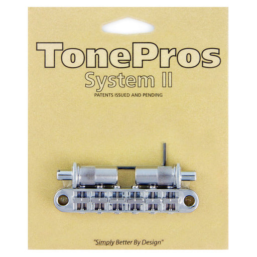 TonePros PreNotched Metric TuneOMatic Bridge T3BT-SN (Satin Nickel)