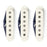 Bare Knuckle Slow Hand Strat Pickup Set Parchment Covers