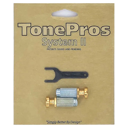 TonePros Steel Locking Studs Gold VS1-G