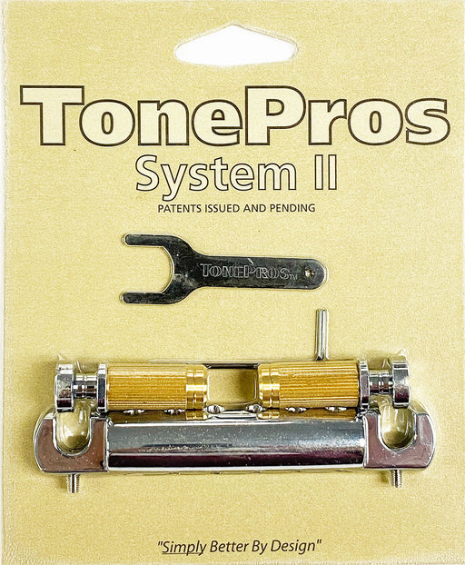 TonePros Standard Vintage Aluminum 1950's Wraparound Chrome VTNA-C